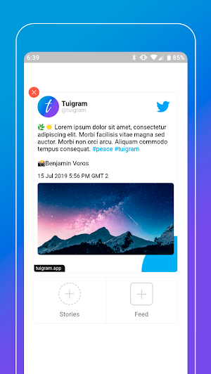 Tuigram - Share tweets on instagram Screenshot 2
