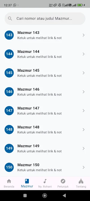Mazmur & 40 Nyanyian Rohani Screenshot 1