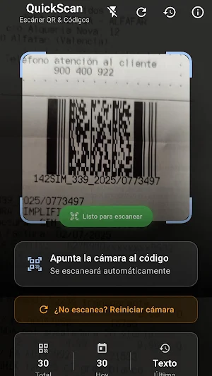 QuickScan - QR & Barcode Screenshot 0