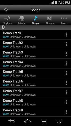 TEAC HR Audio Player Screenshot 1