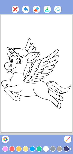 Unicorn Coloring Book Screenshot 2