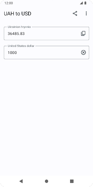 UAH to USD Screenshot 1