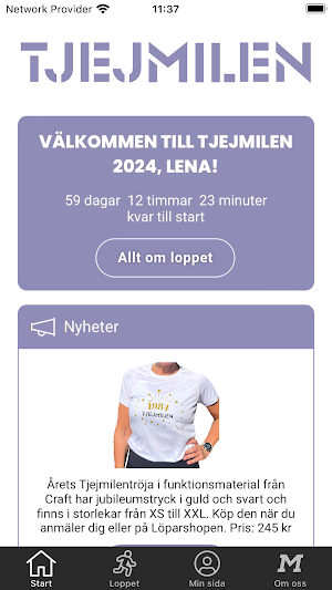 Tjejmilen Screenshot 0