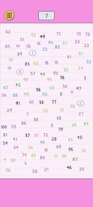Spot the numbers: 1 to 100 Screenshot 0