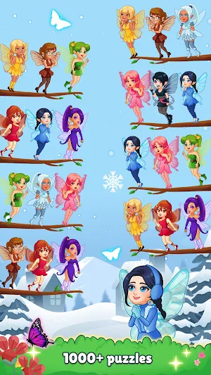 Fairy Sort - Color Puzzle Screenshot 1