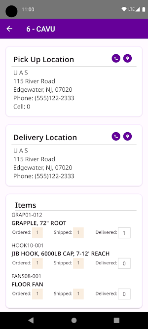 CAVU ERP Screenshot 2
