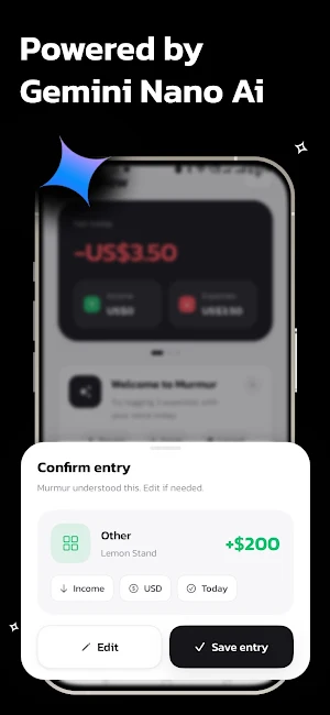 Private Expense Tracker Murmur Screenshot 2