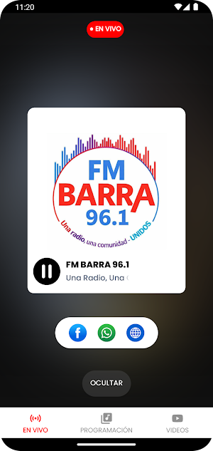 FM Barra 96.1 Screenshot 2