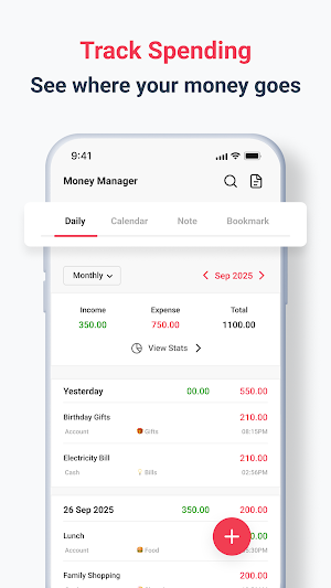 Money Manager Expense Tracker Screenshot 0