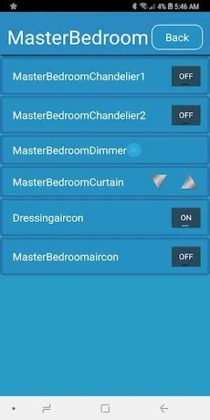 Home Automation Screenshot 2