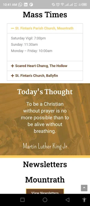 Mountrath & Ballyfins Parishes Screenshot 3