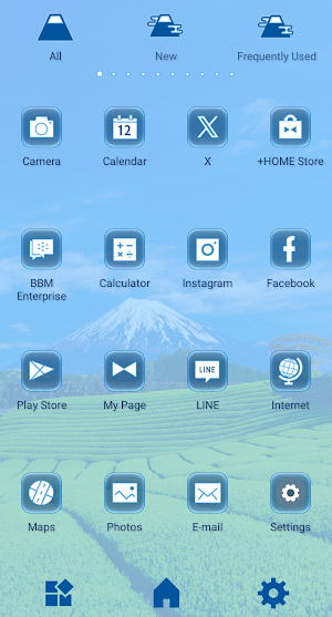 Mt. Fuji Tea Fields Theme Screenshot 2