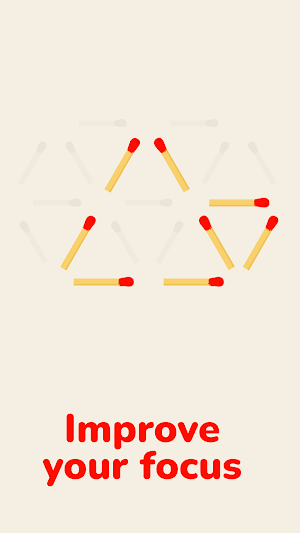 Math puzzle: Wood Matchsticks Screenshot 2