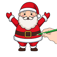 Santa claus game glitter