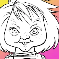 How to draw Chucky Easy