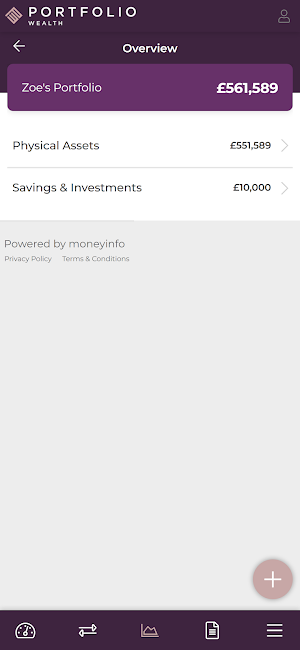 Portfolio Wealth Screenshot 2