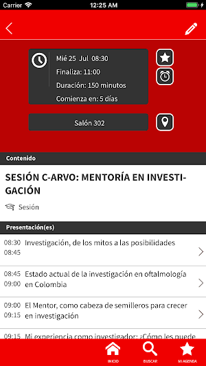 Congreso de Oftalmología 2018 Screenshot 2