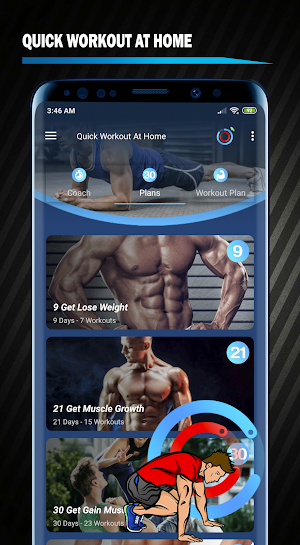 Quick Workout At Home Fitness - Stay in shape Screenshot 0