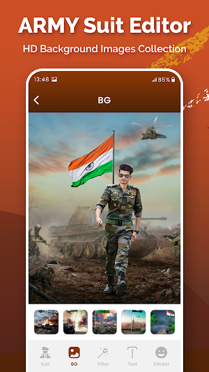 Army Suit Photo Editor Screenshot 1