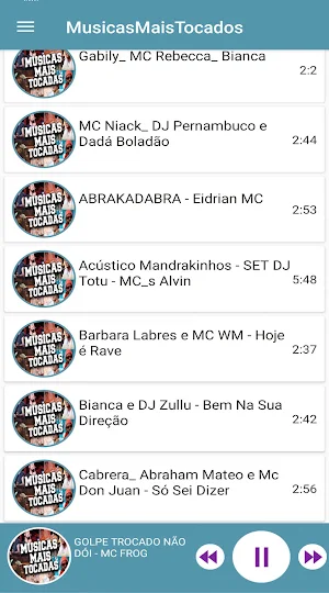 Musicas Mais Tocadas Screenshot 2
