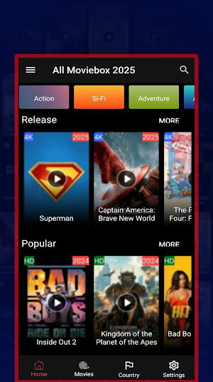 All Moviebox 2025 - HD Movies Screenshot 0