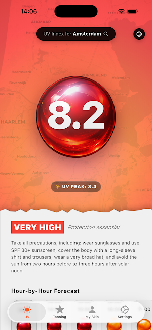 UV Index Tracker & Tanning Screenshot 2