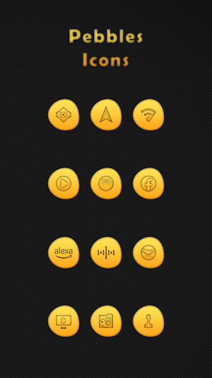 Pebbles Yellow Icons Screenshot 3