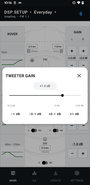 Amplinq amp interface with DSP Screenshot 2