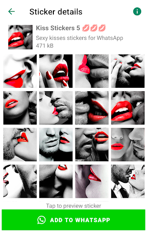 Kiss Stickers for WhatsApp Screenshot 1