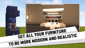MCPE Realistic Furniture Map Screenshot 0