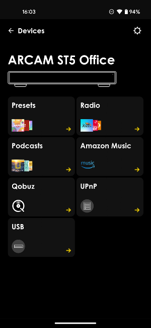 ARCAM Radia Screenshot 1