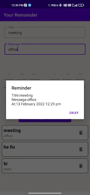 Your Remainder Screenshot 3