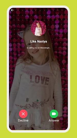 Like Nastya Call Simulator Screenshot 1