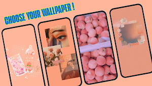 Peach Aesthetic Wallpaper 4K Screenshot 1