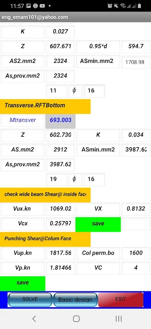 Combined Footing Design_BS Screenshot 0