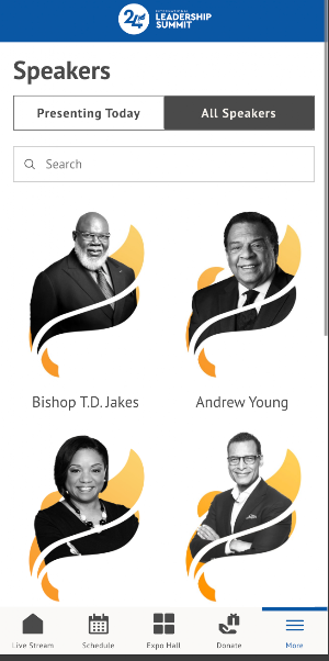 T.D. Jakes Conferences Screenshot 1