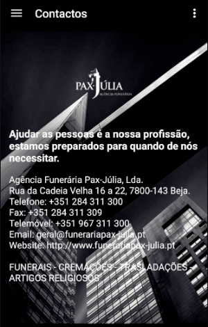 Agência Funerária Pax-Júlia Screenshot 3