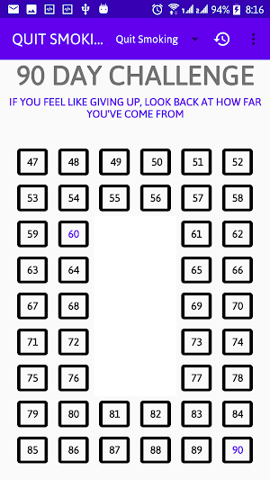 90 Day Challenge Screenshot 2