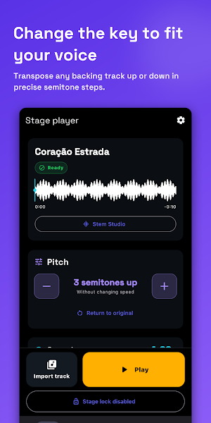 PitchPro: Backing Track Key Screenshot 1