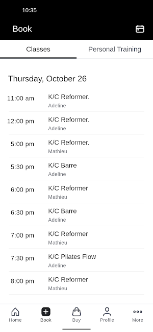 Kineticode Pilates Screenshot 1