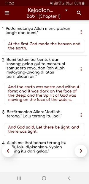 Indonesian Bible Screenshot 1