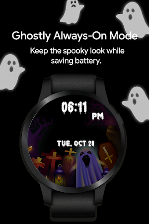 Spooky Ghost WatchFace Screenshot 3