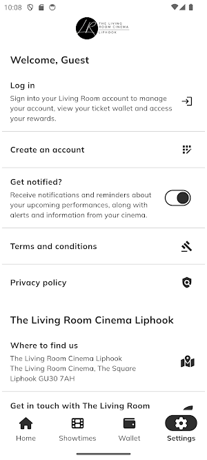 Living Room Cinema - Liphook Screenshot 3