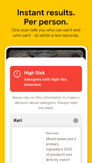 AllergIQ: Scan Ingredients Screenshot 2