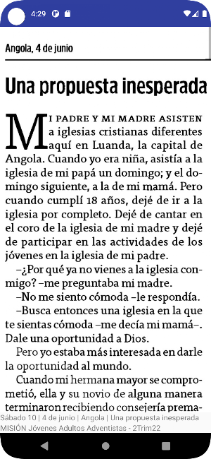 MISIÓN Adultos Adventistas Screenshot 1