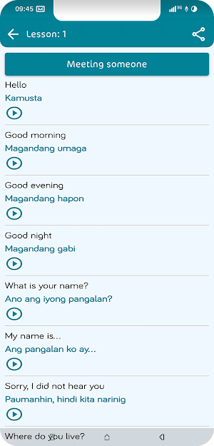 Learn Filipino: Speak Fast Screenshot 1