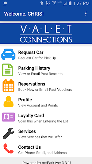 Valet Connections Screenshot 0