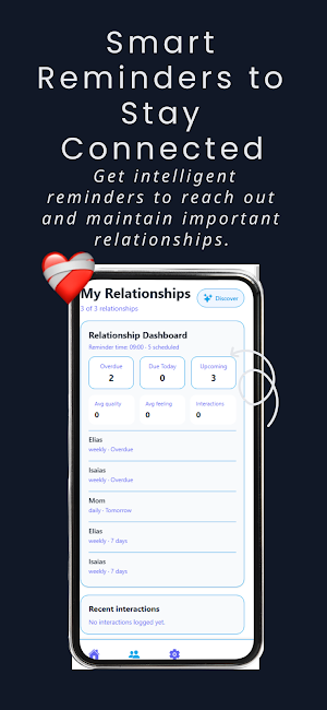 Openeen: Relationships Tracker Screenshot 2