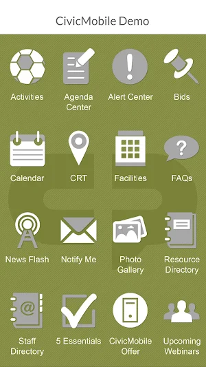 CivicMobile Demo Screenshot 1