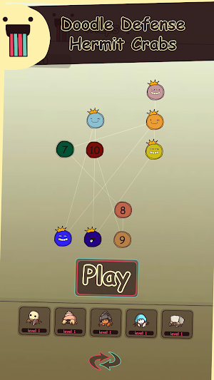 Doodle Defense: Hermit Crabs Screenshot 0
